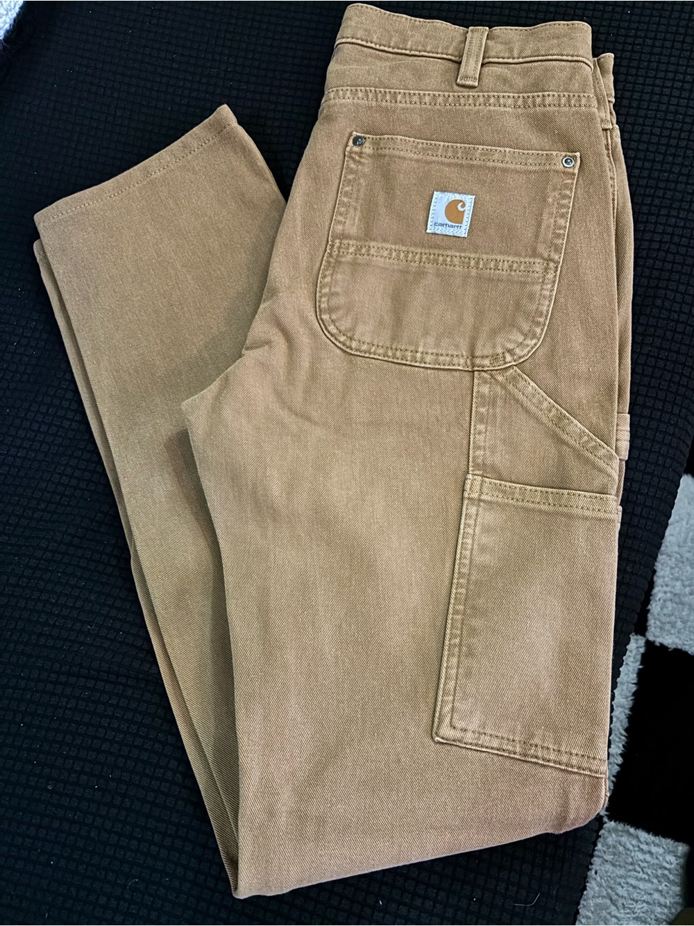 Carhartt Brown Work Pants - Rugged Canvas Carpenter Style